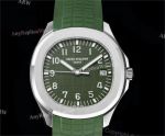 3K Factory Clone Patek Philippe Aquanaut 5168 Green Dial Watch 42mm Stainless Steel